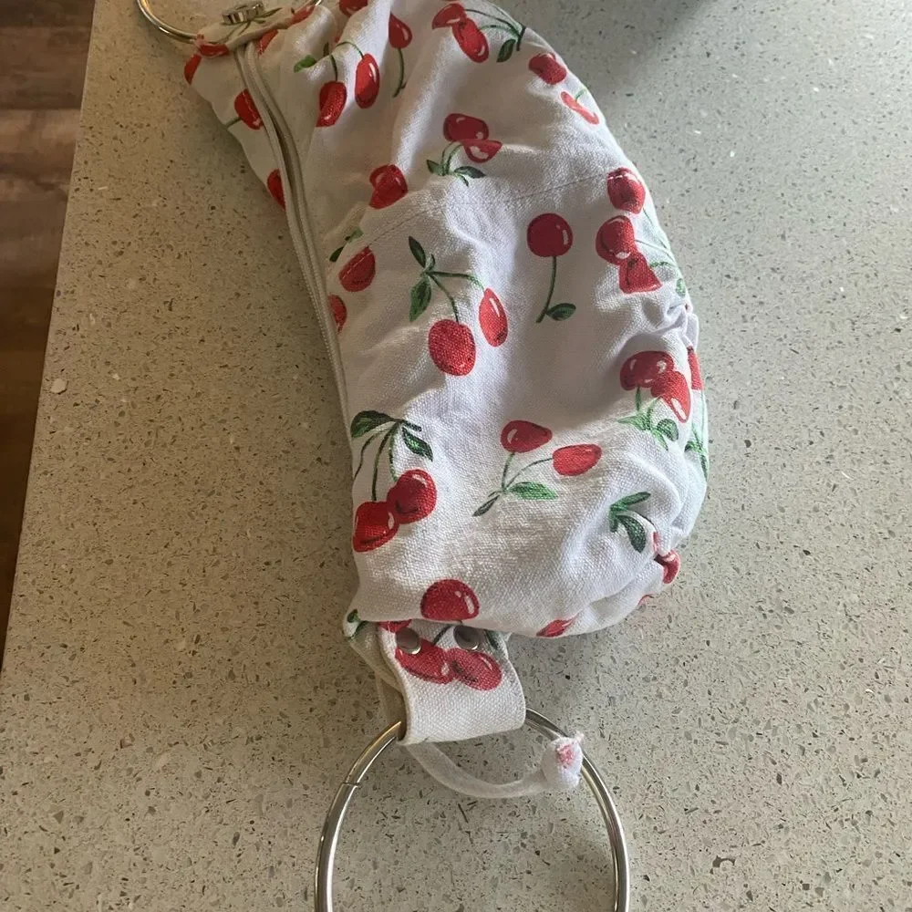 Women’s foldable cherry purse